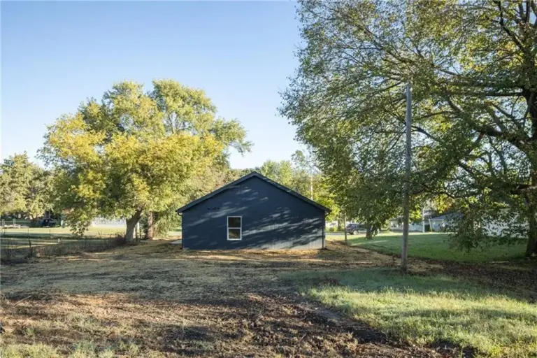 Backyard and rear of home at 305 E Pacific St, Holden, Missouri - DRAT House 2